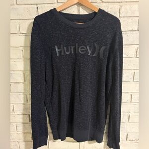 HURLEY size L men’s sweatshirt pullover in Heathered Black. Like new condition.
